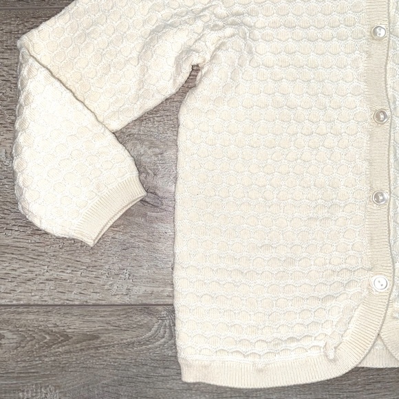 H&M Organic Cotton Honeycomb Waffle Knit Hooded Sweater Jogger Set 12-18 Months - Picture 8 of 14